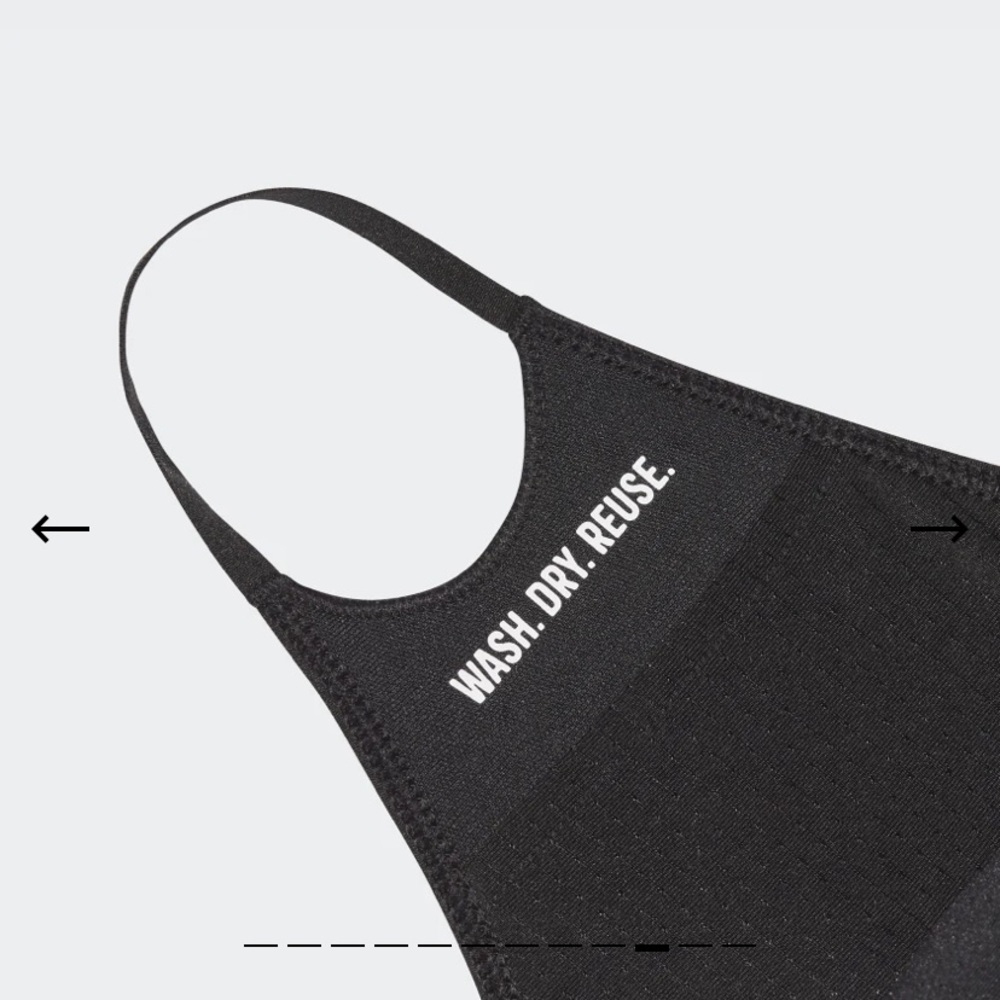 Black Adidas Face Masks - Picture 3 of 5